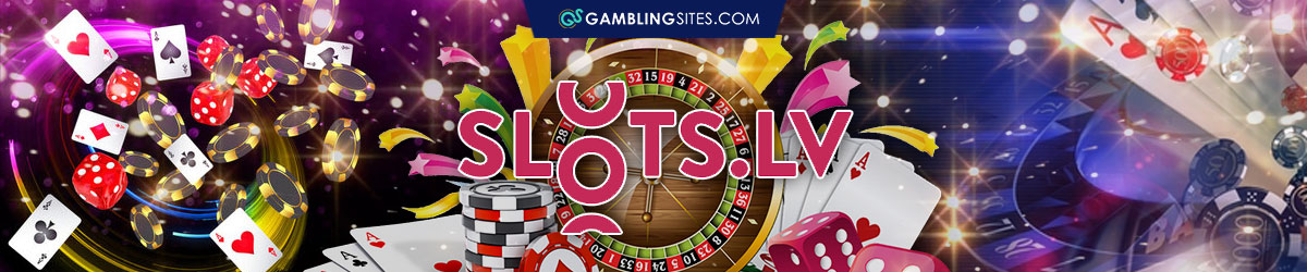 Casino Games Review for Slots.lv, Casino Chips, Poker Cards, Slots.lv Logo