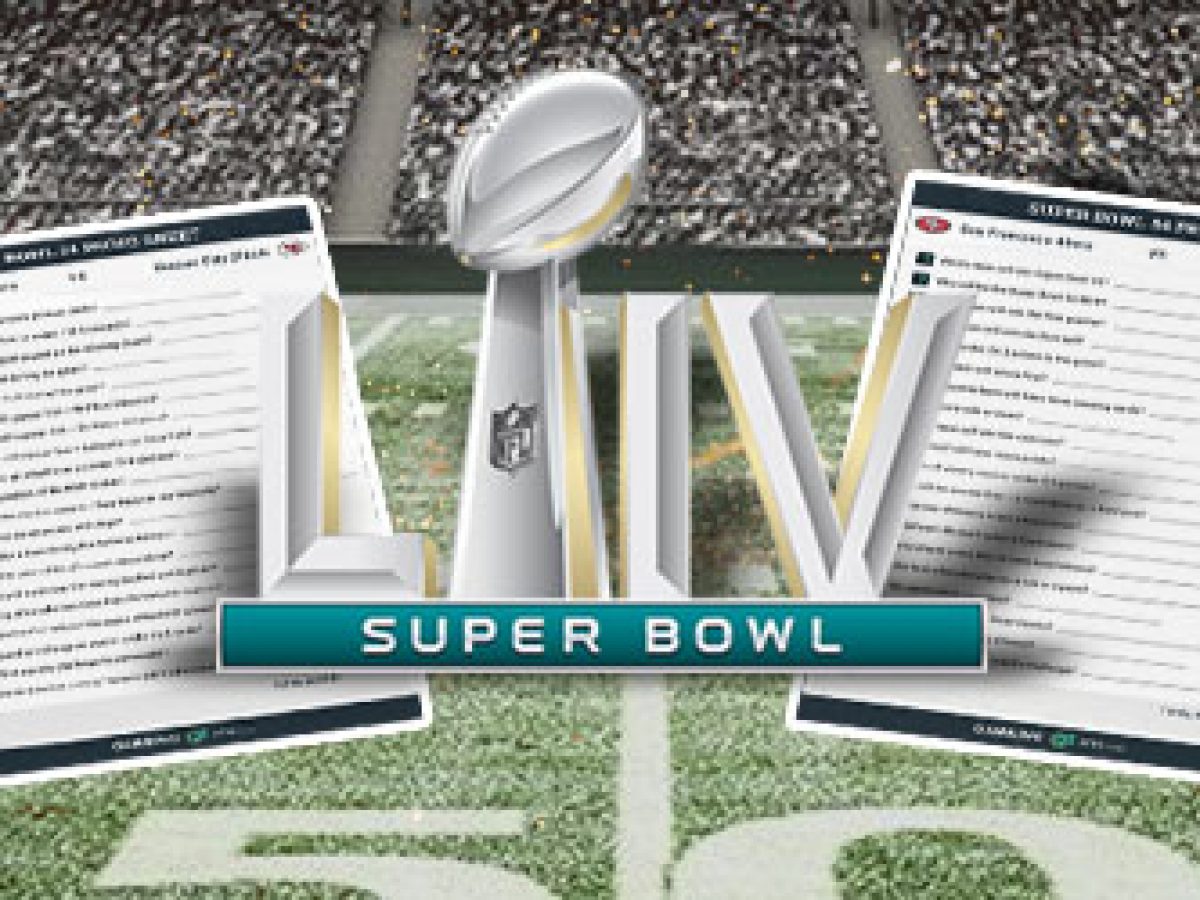 Printable Super Bowl 52 Party Props Sheet