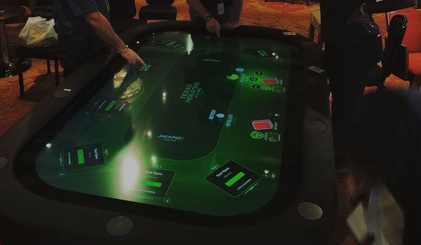 Pro-poker table on a casino cruise ship