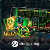 Microgaming’s Book of Oz slot on mobile