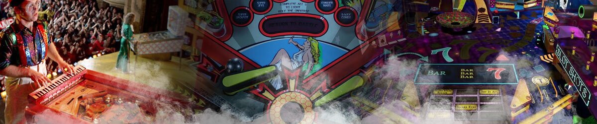 Pinball imagery, People playing pinball at tournaments