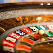 Ball on roulette table