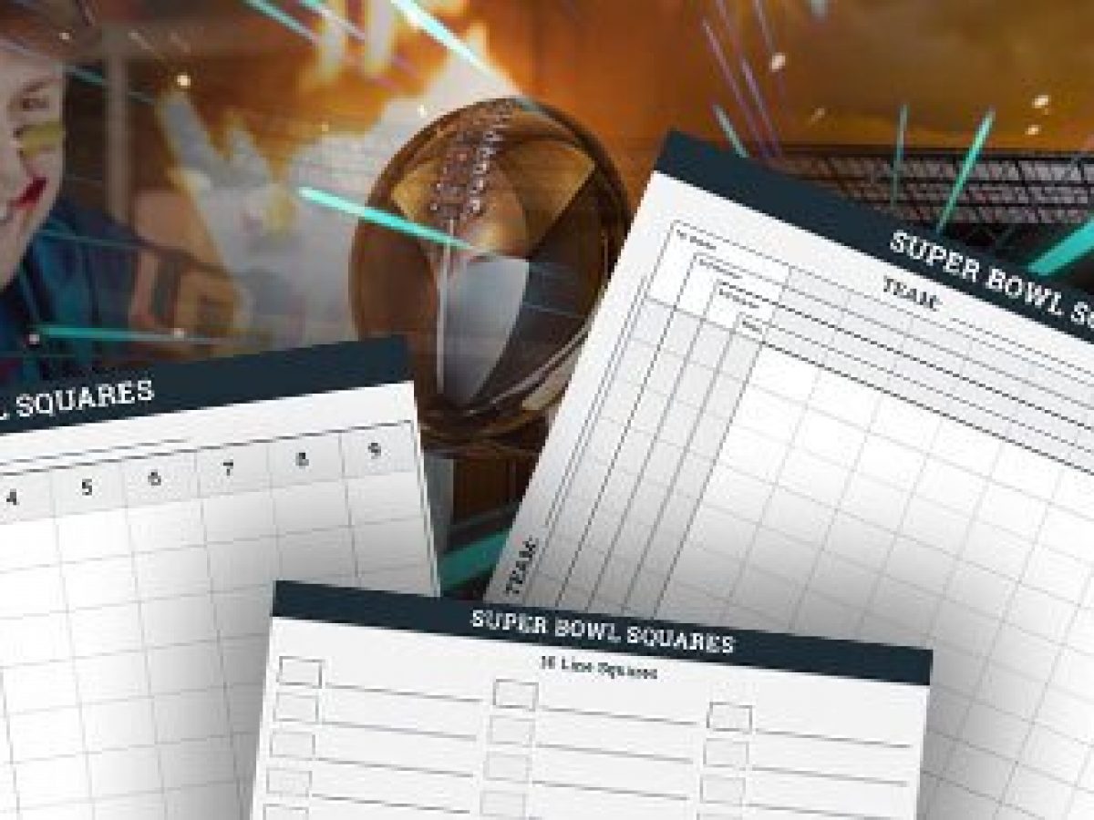 Free Printable Super Bowl Squares Template - Play Party Plan