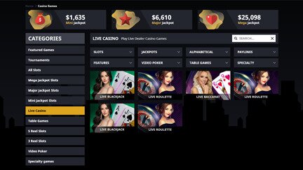 Drake Casino live dealer screen shot