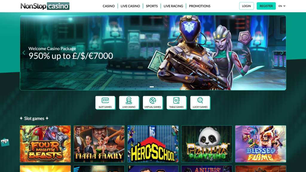 nonstop casino_homepage