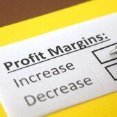 Profit Margins with Increase or Decrease check boxes