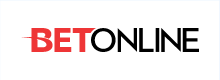 BetOnline logo, red and black text on a white background