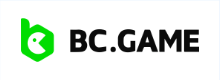 BC.Game logo, green icon and black text on a white background