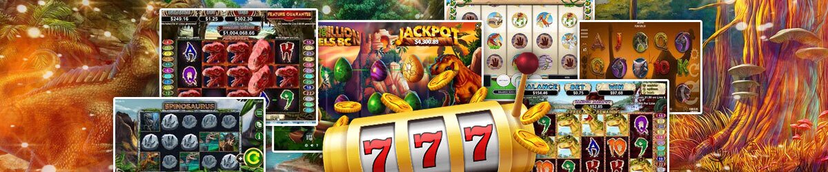 Top Dinosaur Slots to Play Online like One Million Reels BC and Cretaceous Park and more with slots imagery