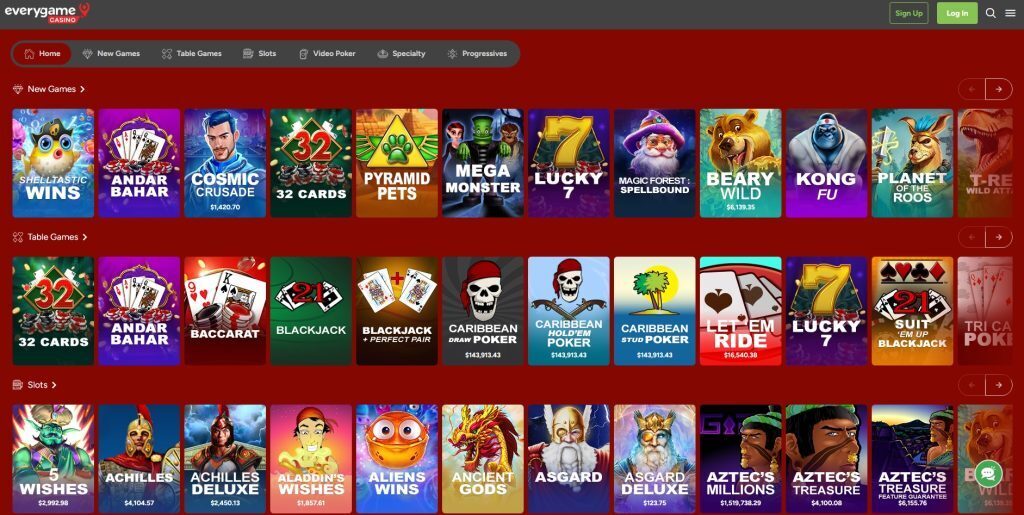 EveryGame (Casino Red) Screenshot