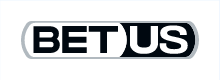 BetUS logo, black and white text on white background