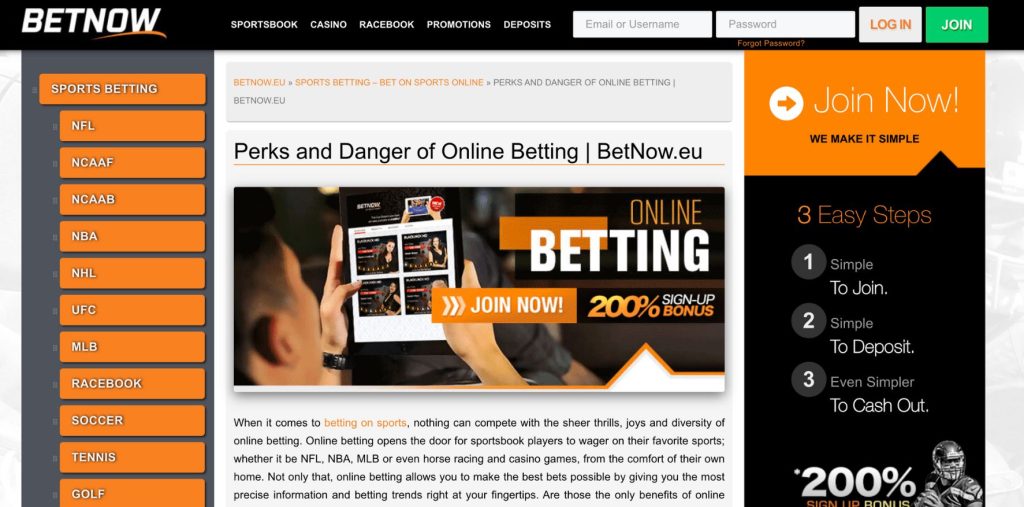 betnow homepage