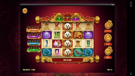 Cai-fu-dai Panda slot game at SlotsandCasino