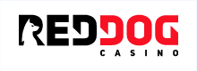 Red Dog logo, black and red text on a white background