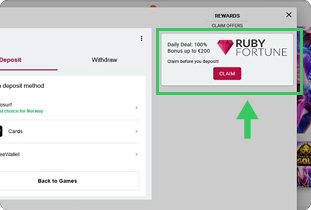 Ruby Fortune Sign Up Step 3