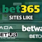 Sites like Bet365 text centered, logos from Bovada, BetUS, Betway, BetOnline with Bovada homepage and casino imagery in background