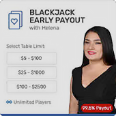 Live Dealer Early Payout Blackjack
