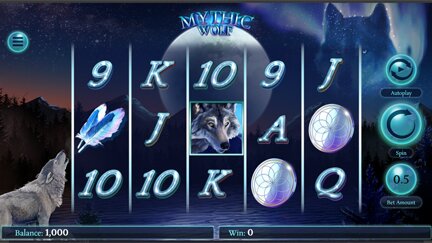 Mystic Wolf slot game at Cafe Casino