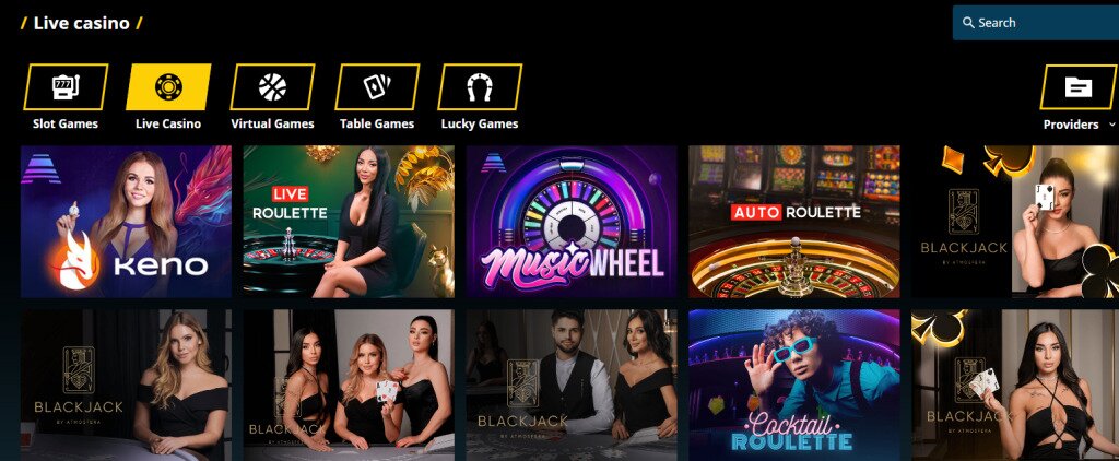 SlotsNBets live casino games