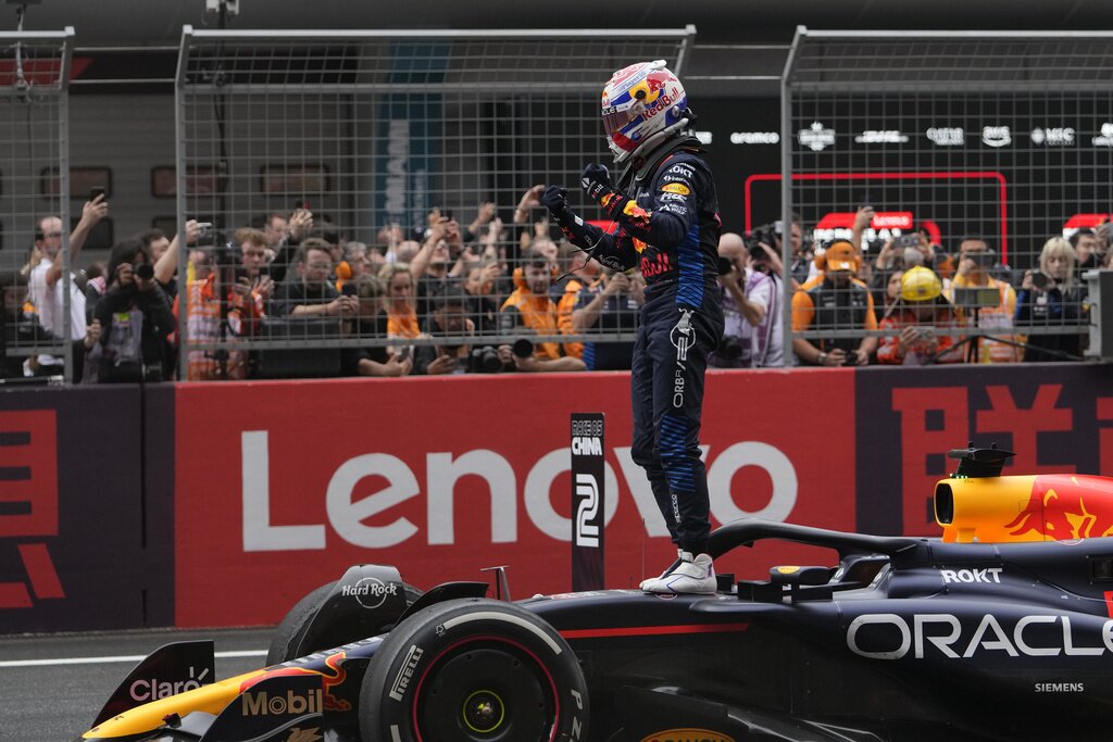 Max Verstappen at the Chinese GP in 2024