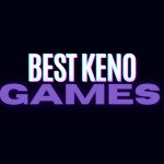 Best Online Keno Games text centered with Keno games to left and right