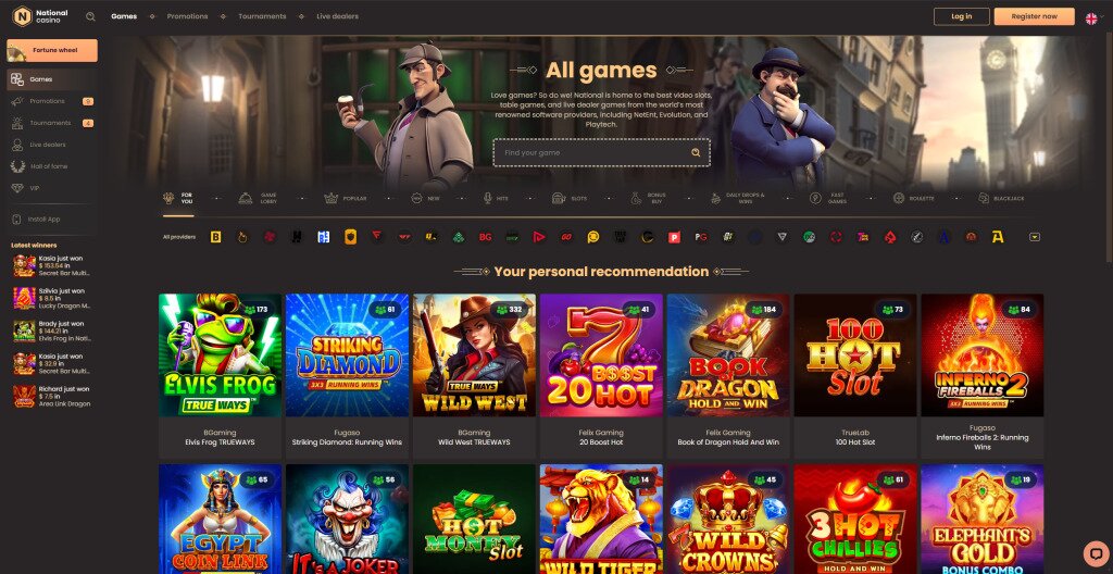 National casino home page