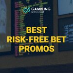 Best Risk-Free Bet Promos text centered, gambling image in background