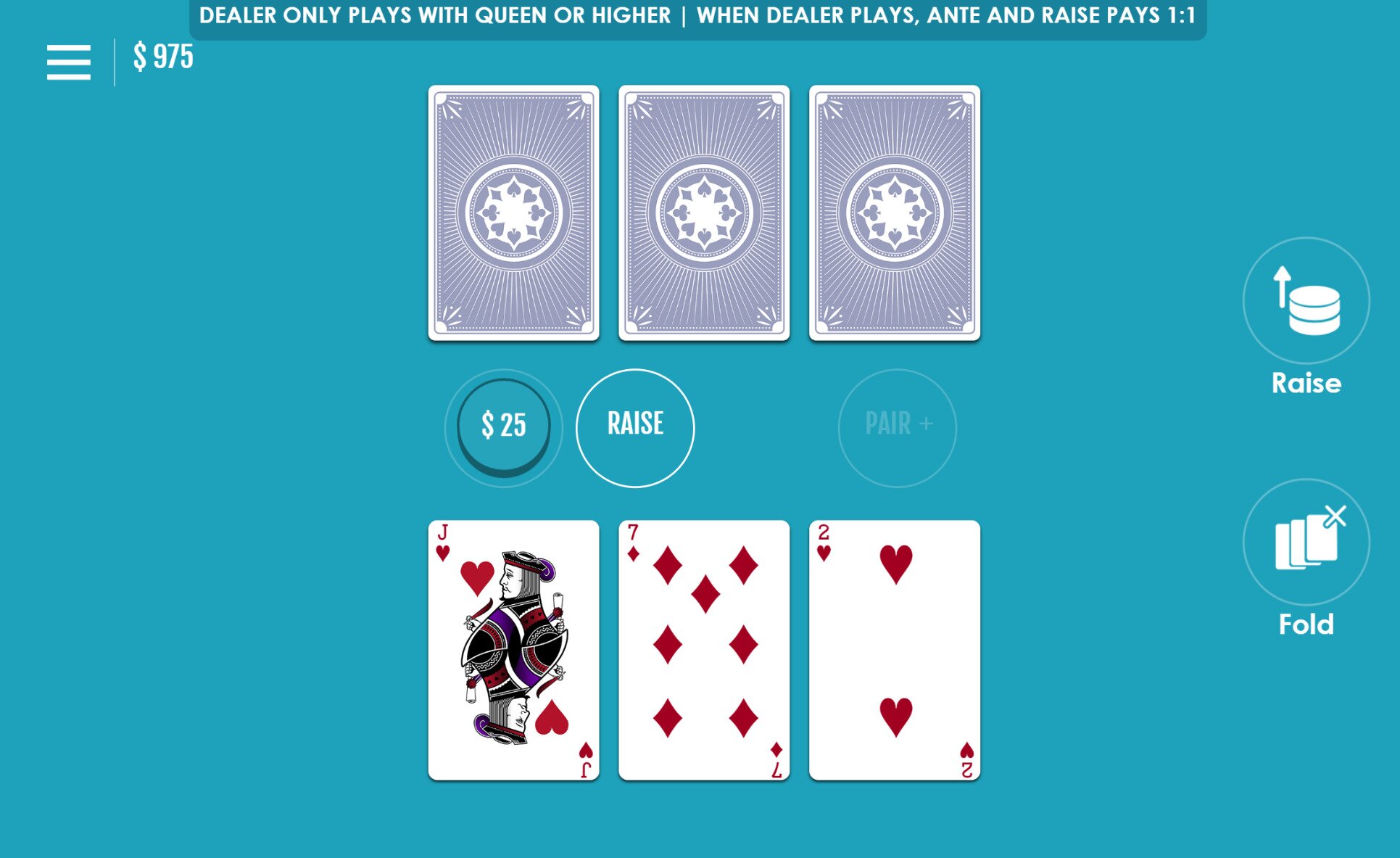 three card poker