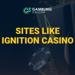 Sites Like Ignition Casino text centered, Ignition Casino home page image in background