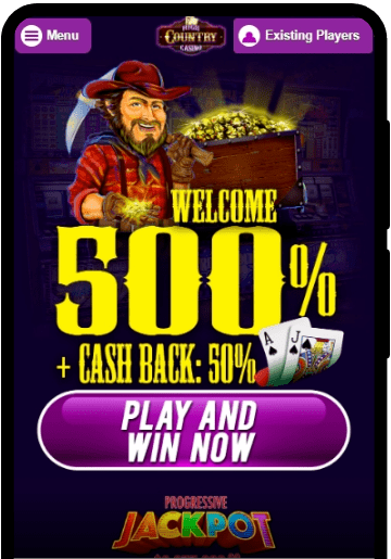 High Country Casino lobby on a mobile device