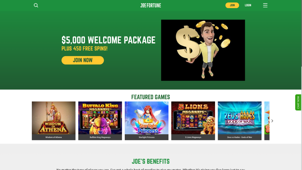 joe fortune casino_homepage