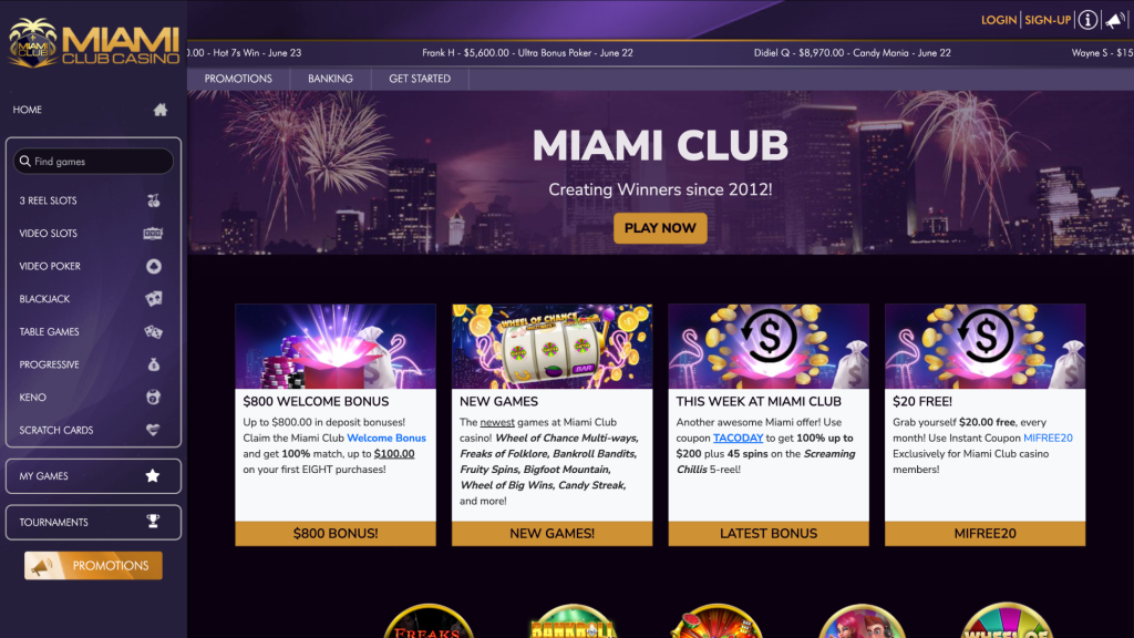 miami club casino_homepage