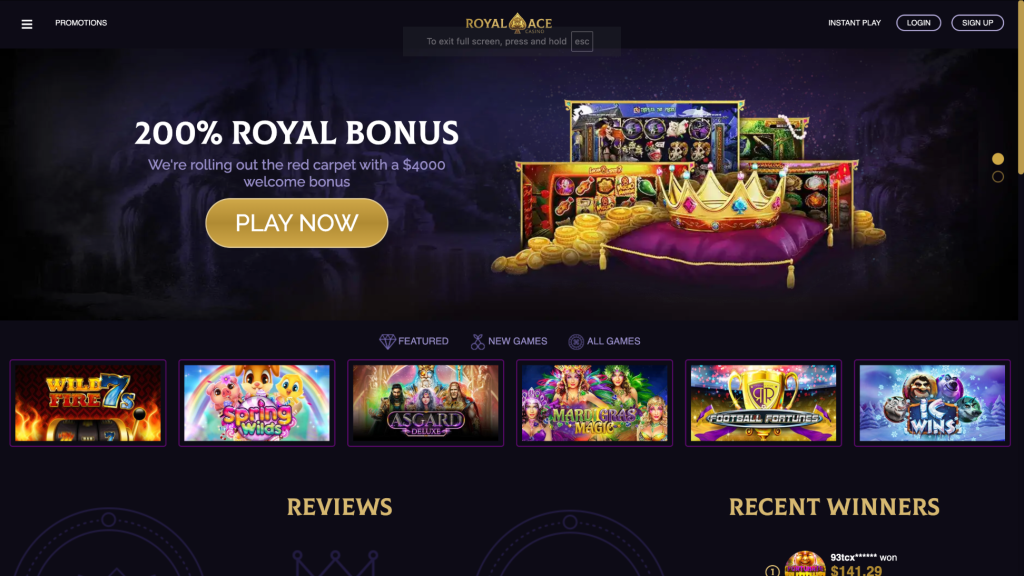 Royal Ace home page