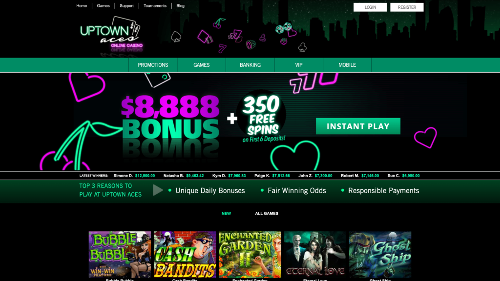 uptown aces casino_homepage