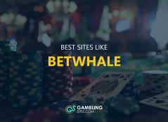 Best sites like Betwhale text centered, gambling image in background