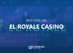 Best Sites Like El Royale Casino text centered, El Royale image in background