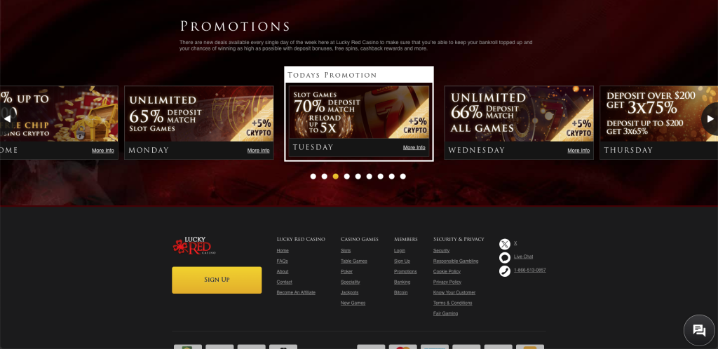 Lucky Red Casino Promos