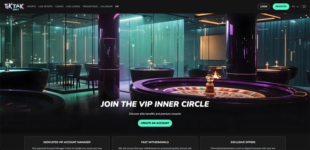 Tik Tak Bet VIP circle loyalty program