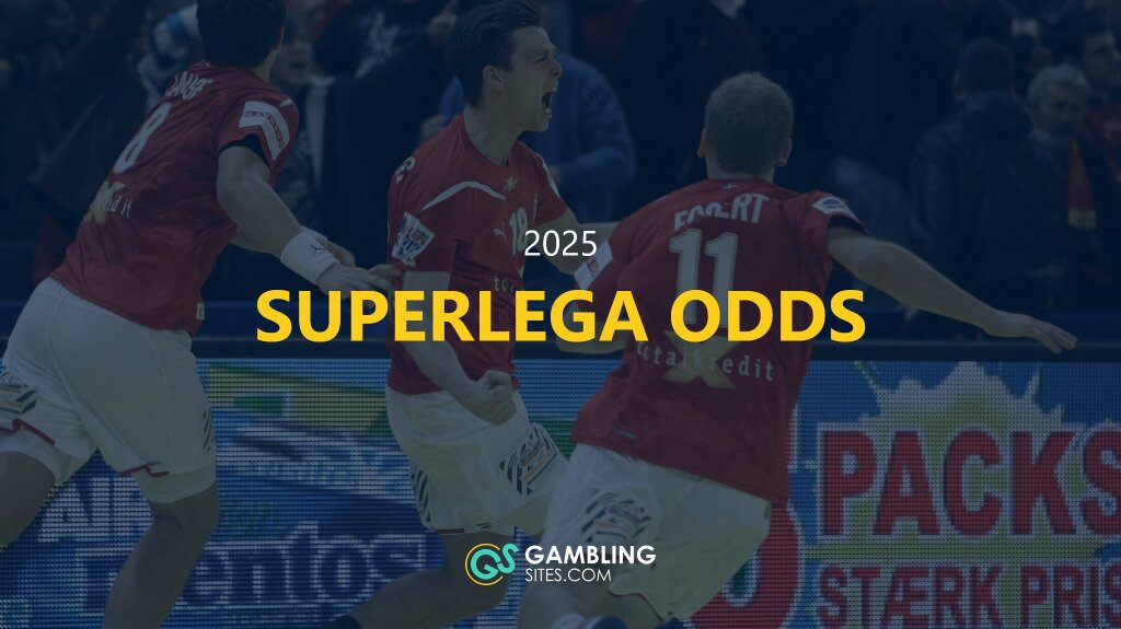 2025 SuperLega odds text centered, image of superlega players in background