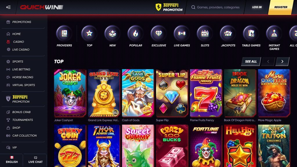 quickwin casino games